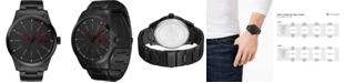 HUGO Men's #Invent Black Stainless Steel Bracelet Watch 46mm